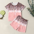 thumbnail image 6 of CONROSES Baby Boys Summer Outfit Set Ice Cream Graphic Short Sleeve T-Shirt Shorts Clothes Sets for Kids, Sizes 3-4 Years, 6 of 6