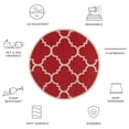 thumbnail image 5 of Safavieh Courtyard Becky Geometric Indoor/Outdoor Area Rug, Red, 6'7" x 6'7" Round, 5 of 9