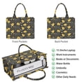 thumbnail image 2 of Large Capacity Tote Bag,Black Sunflower Word Pattern Handbag Fashion Luxury Tote Bag,15.7"x13"x 5.1" Inches,Laptop Compatible, 2 of 6