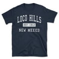 thumbnail image 1 of Loco Hills New Mexico Classic Established Men's Cotton T-Shirt, 1 of 1