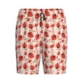 thumbnail image 7 of JUNZAN Ladybugs With Heart Spots Pattern Sleep Pajama Shorts for Men,Men's Pajama Bottoms,Sleepwear,Pj Shorts, 7 of 7