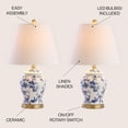 thumbnail image 2 of Lámparas de mesa JONATHAN Y Penelope 22 Chinoiserie Classic Azul/Blanco, 2 of 7