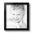 thumbnail image 2 of ArtToFrames 8" x 9" Satin Black Tall Picture Frame, 8x9 inch Black Wood Poster Frame (WOM-1852), 2 of 8