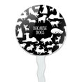 thumbnail image 2 of Because Dogs Funny Playing Around Cupcake Picks Toppers Decoration Set of 6, 2 of 6