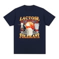 thumbnail image 4 of Camiseta con estampado gráfico tolerante al lactosa, camisetas de manga corta a la moda Vintage para hombre, camisetas informales acogedoras de gran tamaño 100% algodón, 4 of 5