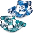 thumbnail image 1 of Joyfy 2 Packs Pool Floats Chairs Adult,Inflatable Floating Lounge Chairs,Blow up Pool Noodles for Adult Heavy Duty,Floating Chair for Party Summer Water Beach Lake Fun, 1 of 10