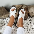 thumbnail image 4 of MKLEKYY Sandalias Con Plataforma de Mujer Verano Nuevas Sandalias Planas de Punta Abierta para Mujer Sandalias Estilo Romano Con Hebilla de Cinturón, 4 of 4