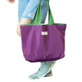 thumbnail image 5 of Large Reusable Tote Bag with Foldable Nylon Design, Waterproof Grocery Tote Bag for Women with Spacious Carry Capacity, Travel Tote Bag for Everyday Use and Gifting, 1 Pack, 5 of 7