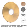 thumbnail image 3 of Unique Bargains 63mm Dia 16mm Arbor 2mm Thick 72 Tooth Titanium Coated Circular Saw Blade, 3 of 5