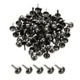 thumbnail image 1 of Unique Bargains 12x19mm Mini Brads Round Paper Fasteners for Art Crafting, Dark Grey 100pack, 1 of 5