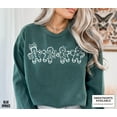 thumbnail image 3 of Gingerbread Friends Sweater Shirt | Cute Holiday Cookie Outline Graphic Sweatshirt, 3 of 5