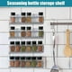 thumbnail image 5 of Estantes de especias perfecl organizador de cocina montaje en pared para puerta de armario Plata 2 piezas, 5 of 8