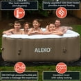 thumbnail image 5 of ALEKO 6 Person 130 Jet Outdoor Inflatable Hot Tub Spa with Cover, 5 of 16