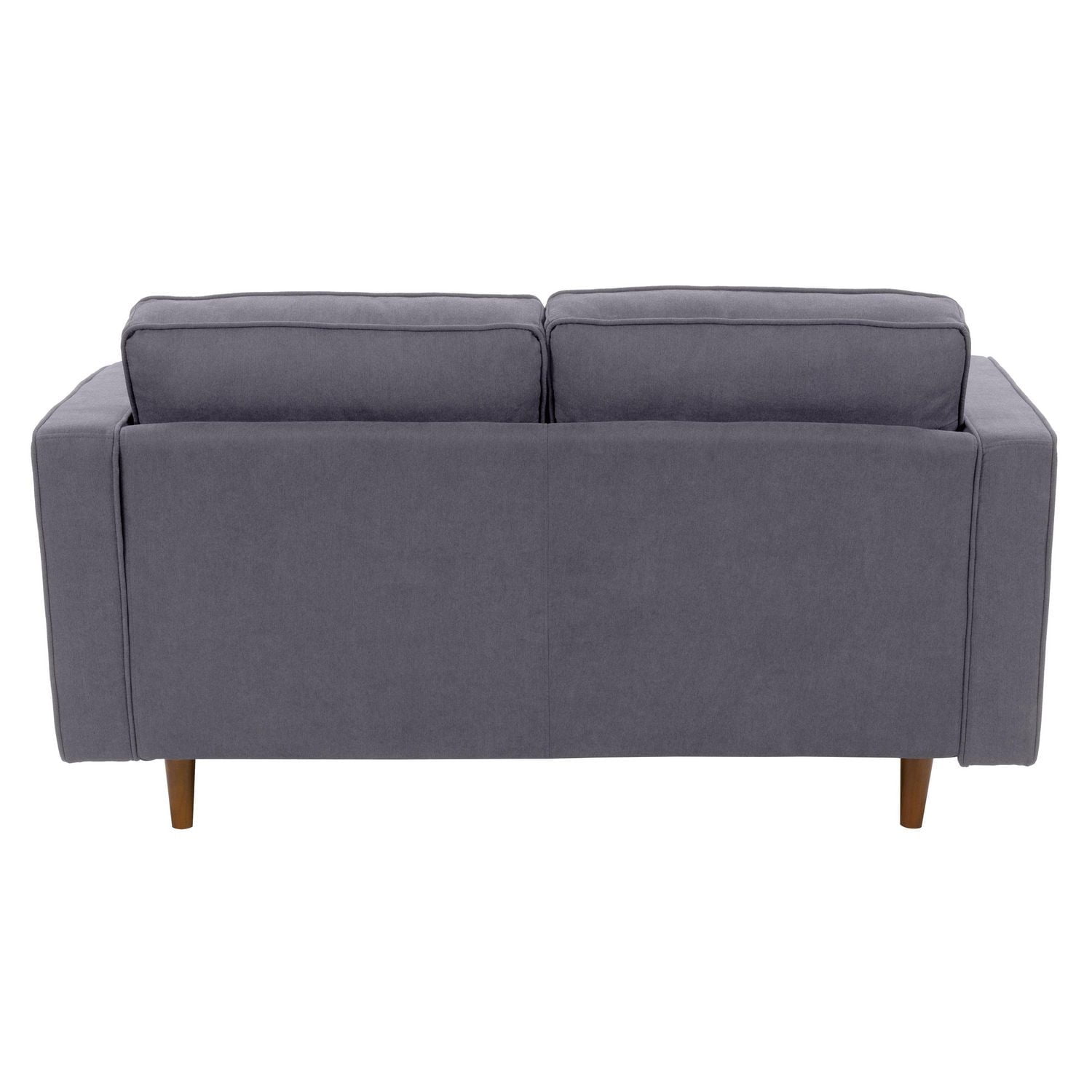 CorLiving Mulberry Fabric Upholstered Modern Indoor Loveseat with Tufted Back and Extra Bolster Cushions