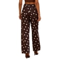 thumbnail image 7 of Jeans for Women Trendy,Women's Polka Dot Pattern Barrel Jeans Casual Wide Leg Mid Rise Denim Pants Y2K Boyfriend Cute Jeans, 7 of 7