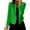 Green Blazers for Women, variant on Nfurl Womens Cropped Blazers Fitted Open Front Solid Color Ladies Blazer Business Casual Long Sleeve Work Office Suit Jackets Black L