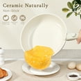 thumbnail image 3 of Gipp 11 Pcs Ceramic Nonstick Cookware Sets,Pots and Pans Set Non Stick with Removable Handle, Oven Safe to 500°F, Induction Cookware, Stackable RV Kitchen Cooking Set, 3 of 10