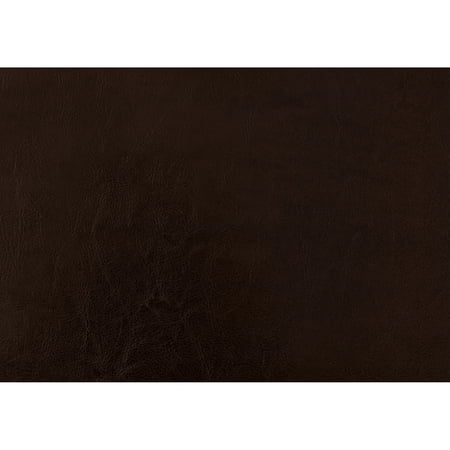 Bedroom Queen Bed With Brown Faux Leather Upholstered Elements
