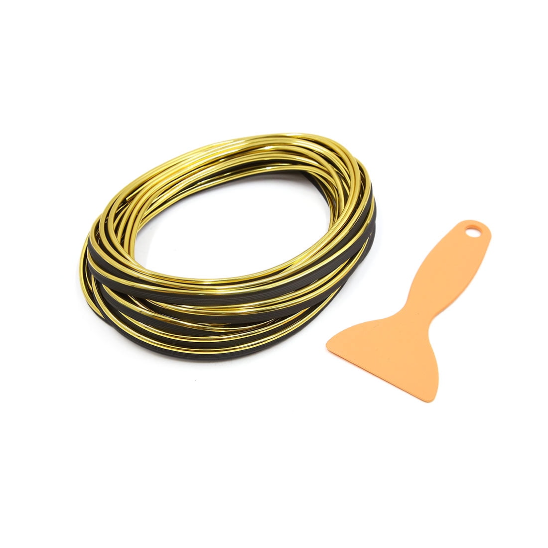 8m Chrome Gold Tone Flexible Car Decorative Moulding Trim Strip