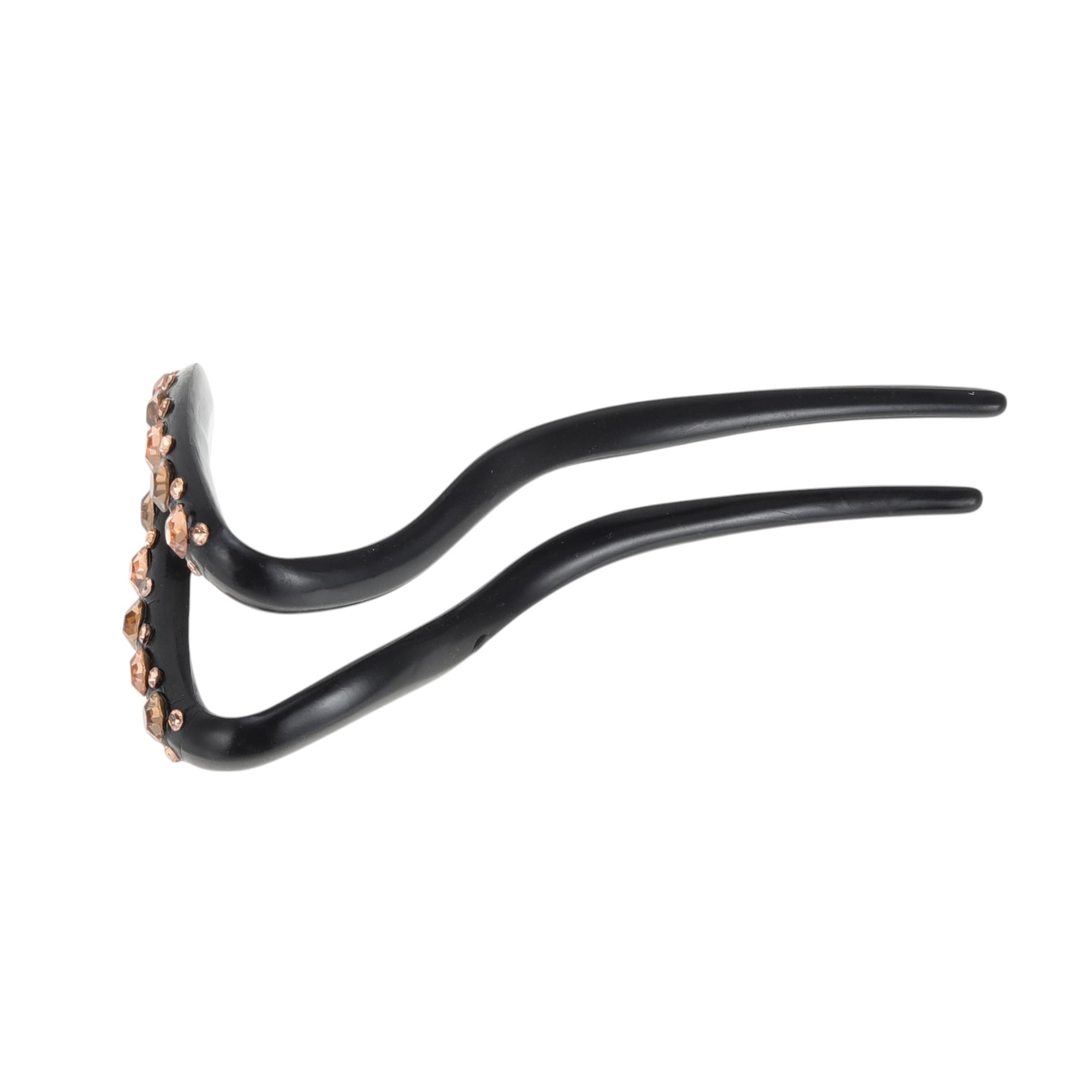 Unique Bargains Comfortable No Slip Fashion U-shaped Hair Pins for Home 1 Pc Champagne, Coffee Color