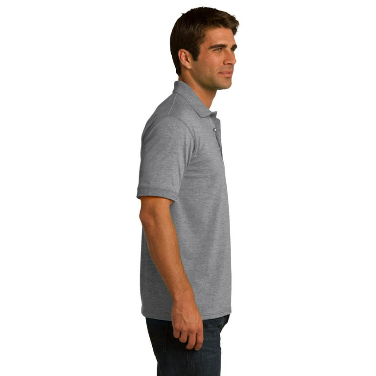 Port & Company 55 Ounce Jersey Knit Polo (KP55) Athletic Heather