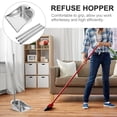 thumbnail image 3 of Raindrops Long Handle Dustpan Metal Silver 1Pcs Kitchen Use, 3 of 7