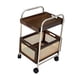 thumbnail image 4 of Carrito de almacenamiento, carrito de servicio con ruedas, organizador de estantes, carrito utilitario rodante para sala de estar, lavandería, baño y, 4 of 9