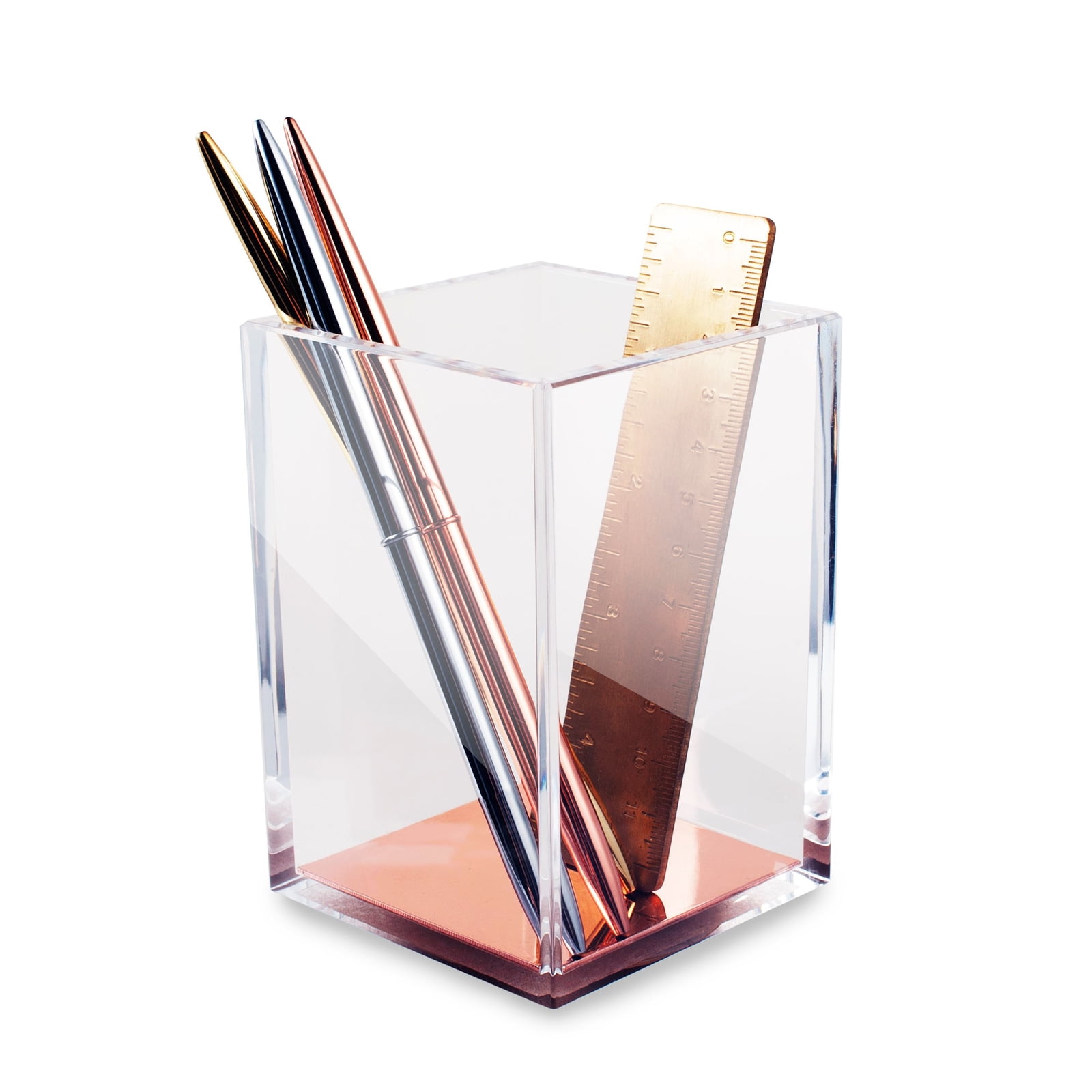 Acrylic Pen + Pencil Holder I Office Luxe