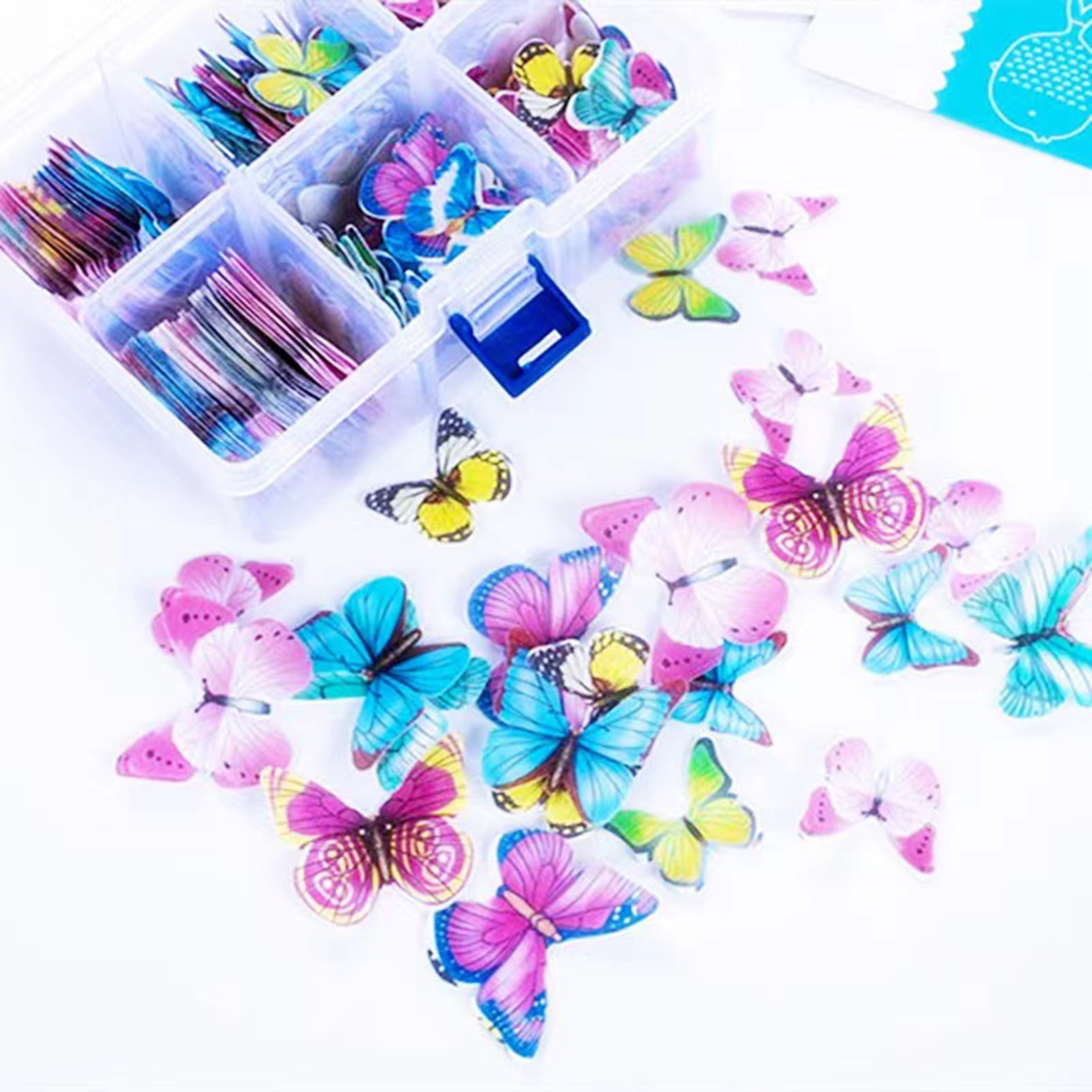 72 Fleurs Comestibles En Papier – Décoration Pour Gâteaux, Cupcakes, Anniversaire Et Mariage – Lot Coloré Et Sûr