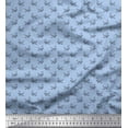thumbnail image 1 of Soimoi Velvet Fabric Paper Craft Bird Small Print Fabric by The Yard 58 Inch Wide, 1 of 3