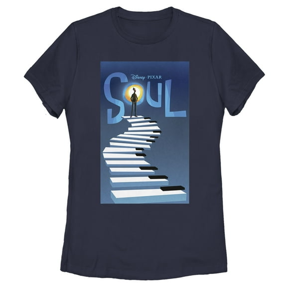 Women's Soul Official Poster  Graphic Tee Navy Blue Medium