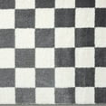 thumbnail image 6 of Luxe Weavers Geometric Checkered Gray and White Area Rug 5x7, Modern Stain Resistant Carpet, 6 of 8