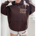 thumbnail image 5 of BRIGHTER DAYS ARE AHEAD Graphic Unisex Fleece Hooded Sweatshirt, 5 of 10