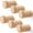 Beech Wood, variant on Wood Wall Hooks for Hanging, 6 Pack Rustic Coat Hooks Wall Mount, Handmade Wooden Pegs Hat Hook, Entryway Walls Hanger for Coat Purse, Boho Bathroom Towel Rack (Walnut Wood)