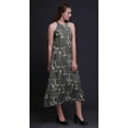 thumbnail image 2 of Bimba Oiseau Causal Long Dos Nu Licol Robe de Plage Imprimé Femmes-X-Large, 2 of 6