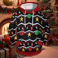 thumbnail image 2 of WOYY Boys Christmas Hoodie Vintage Hooded Pullover Top Casual Holiday Sweatshirt, 2 of 3
