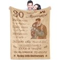 thumbnail image 1 of LHSHID Wedding Anniversary Couples Gifts Blanket Flannel Soft and Comfortable Anti static Bed Sofa Blanket 50x60in, 1 of 6
