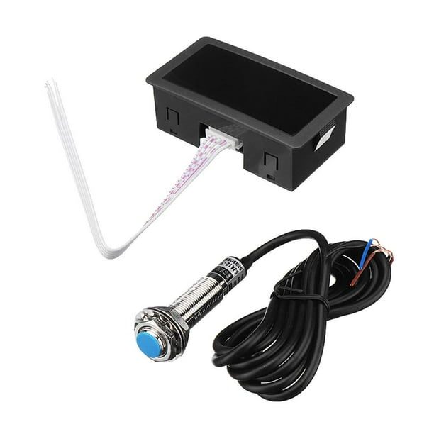 Tacómetro digital LED, medidor de velocidad del motor, tacómetro, probador de 10 a 9999 RPM, color verde