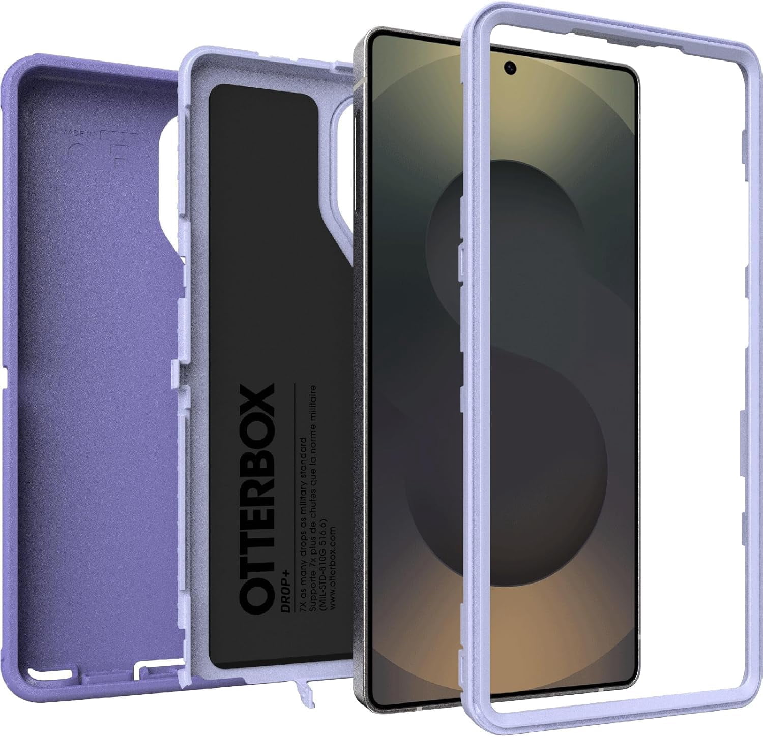 OtterBox Galaxy S25 Ultra (Only) Defender Series Pro Case - Mountain Majesty (Purple) - Holster Clip Included - Rugged & Durable - with Port Protection - Wireless charging compatible - Non-Retail
