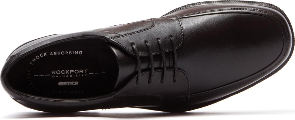 Rockport Men s Dressports Luxe Apron Toe Oxford Black Leather US 9 Narrow