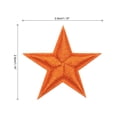 thumbnail image 2 of Parche bordado de 5 estrellas pequeño de Uxcell para ropa 1.14x1.14" Paquete de 15 Naranja, 2 of 7