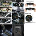 thumbnail image 4 of Jeiento Sun and Moon 14 PCS Car Accessories, Universal Auto Seat Protector Steering Wheel Cover Seatbelt Strap Pad Handbrake Cover Set Cup Holders Rearview Mirror Cover Keychain for Sedan Truck, 4 of 6