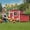 Red, variant on Outdoor Chicken Coop Rabbit Hutch Wooden Hen House w/ Nesting Box & Tray Poultry Cage for Outdoor Indoor