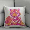 thumbnail image 5 of 1pcs Decorate Living Room, Bedroom, Sofa, Car, Bed, And Gift With Orange Tiger Throwing Cover For Wildlife Enthusiasts To Customize Pillowcases 18x18in/45x45cm, 5 of 6