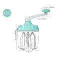 thumbnail image 3 of Manual Eggbeater Mixer Hand-cranked Cream Whisk Kitchen Baking Supply, 3 of 8