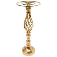 thumbnail image 5 of 10 Pcs 19.3 inches Crystal Wedding Flower Stand Road Lead Tall Flower Holders Gold, 5 of 9