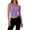 Purple, variant on Tbopshirt Womens Tank Tops Ribbed Button Casual Sleeveless Solid Color Trendy Crew Neck Crop Tops,L