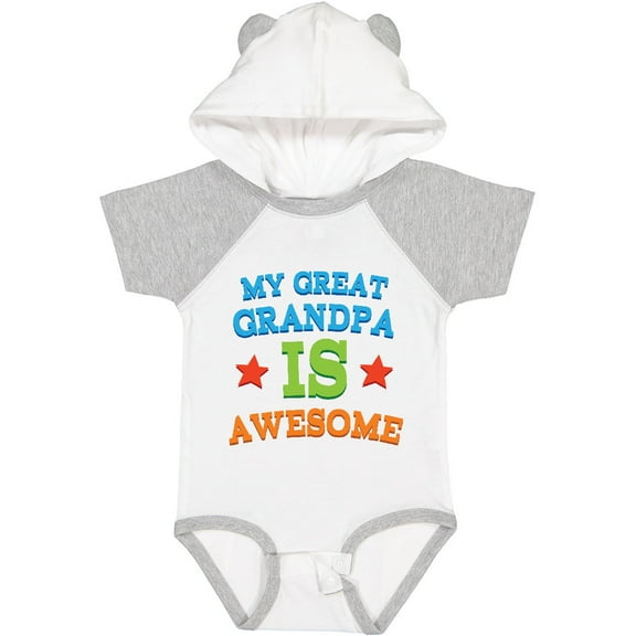 Inktastic My Great Grandpa is Awesome Grandkid Boys or Girls Baby Bodysuit