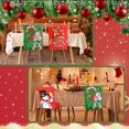 thumbnail image 5 of Touchbetter 6 Pcs Christmas Dining Chair Covers Removable Washable Stretch Slipcovers for Xmas Restaurant Farmhouse Kitchen Hotel Decor Supplies(Santa Claus), 5 of 6