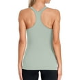 thumbnail image 5 of Women's Scoop Neck Tight Sport Camisole With Shelf Bra Racerback Yoga Tank Top, 5 of 6